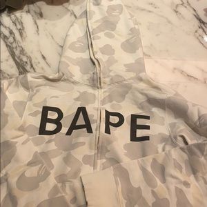 Bape glow in the dark full zip up hoodie